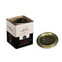 black and white tea tin